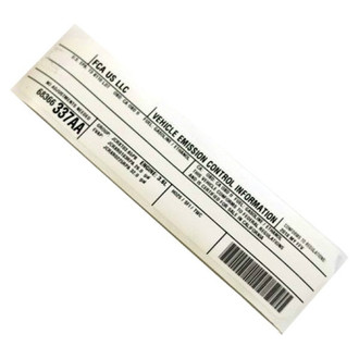 Mopar® - Vehicle Emission Control Information Label