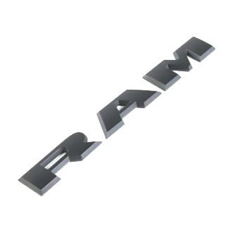 Mopar® - "RAM" Nameplate Black Right Side Front Door Emblem