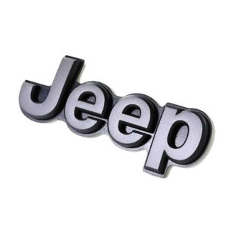 Mopar® - "Jeep" Nameplate Dark Gray Hatch Emblem