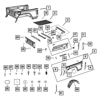 Jeep OE - Rear Right Truck Bed Panel