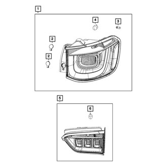 Jeep OE - Headlight Bulb Cap