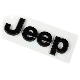 Mopar® - "Jeep" Nameplate Black Hood Emblem