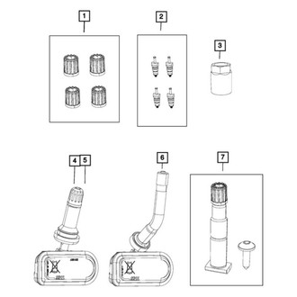 Ram OE - Tire Pressure Monitoring System (TPMS) Sensor