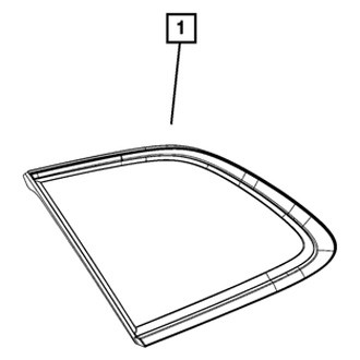 Jeep OE - Rear Left Quarter Glass