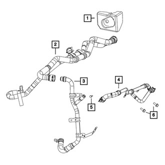 Mopar® - HVAC Heater Hose Assembly