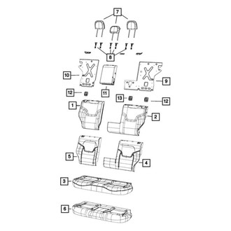 Jeep OE - Rear Headrest Guide