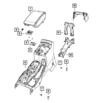 Mopar® - Glove Box Lock Assembly Cylinder