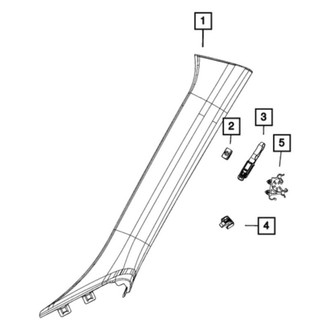 Jeep OE - Body A-Pillar Trim Panel Clip