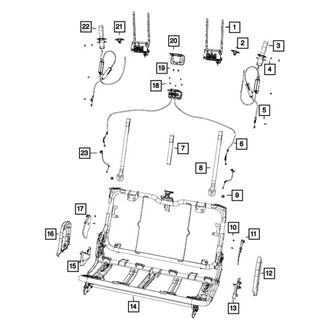 Mopar® - Headrest Release Cable