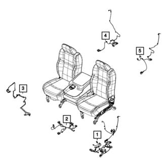 Mopar® - Driver Side Seat Back Wiring