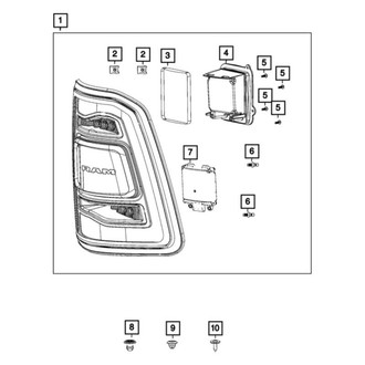 Ram OE - Blind Spot Detection System Warning Sensor Bracket