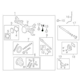 Jeep OE - Front Right Drive Axle Shaft Seal