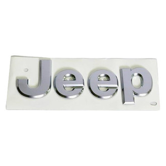 Mopar® - "Jeep" Nameplate Chrome Front Fender Emblem