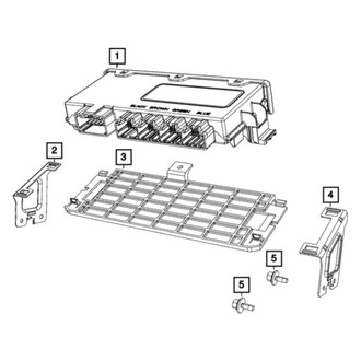 Ram OE - Left Infotainment Display Control Module Bracket