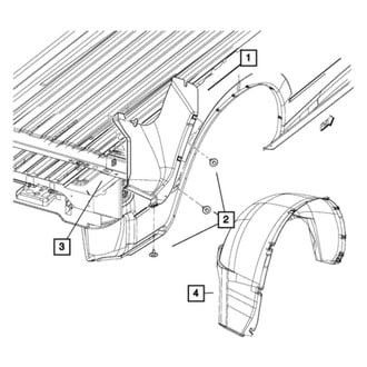 Ram OE - Rear Left Bumper Splash Shield