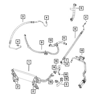 Ram OE - Front Power Steering Cooler Line