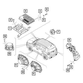 Jeep OE - Radio Amplifier Bracket
