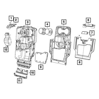 Mopar® - Front Center Upper Seat Bezel