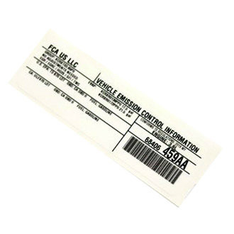 Mopar® - Vehicle Emission Control Information Label