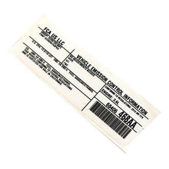 Mopar® - Vehicle Emission Control Information Label