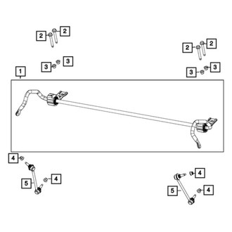 Jeep OE - Rear Left Suspension Stabilizer Bar Link