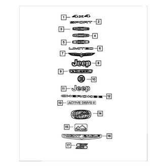 Jeep OE - Rear Hatch Emblem
