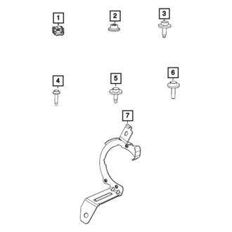 Dodge OE - Right Radio Speaker Bracket