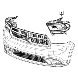 Mopar® - Driver Side Replacement Headlight