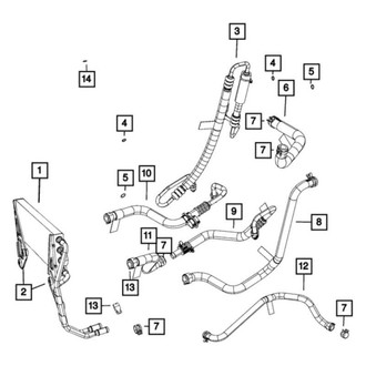 Ram OE - Front Power Steering Cooler Line