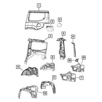 Mopar® - Inner Driver Side Quarter Panel