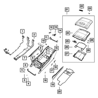 Mopar® - Passenger Side Seat Storage Drawer