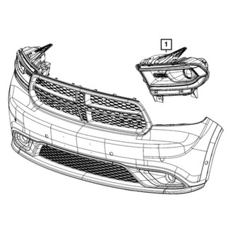 Mopar® - Driver Side Replacement Headlight