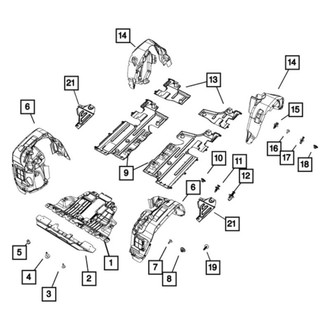 Jeep OE - Front Left Fender Splash Shield