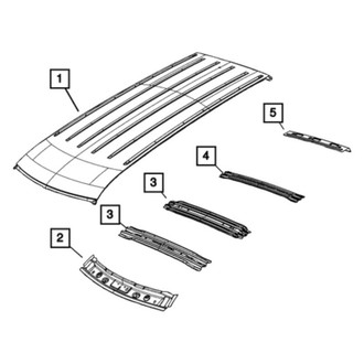 Jeep OE - Front Roof Header Panel