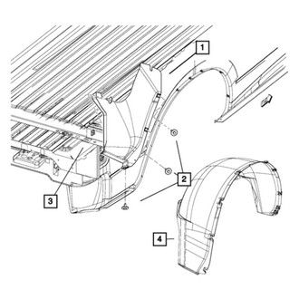 Ram OE - Rear Right Quarter Panel Splash Shield
