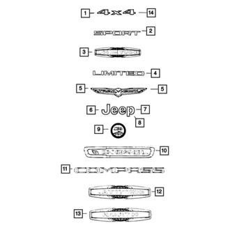 Jeep OE - Front Right Fender Emblem