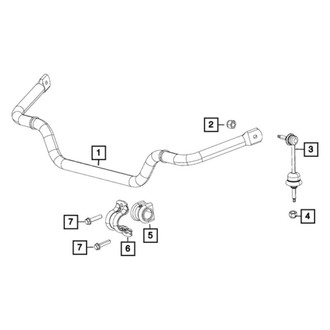 Mopar® - Front Passenger Side Sway Bar Bracket