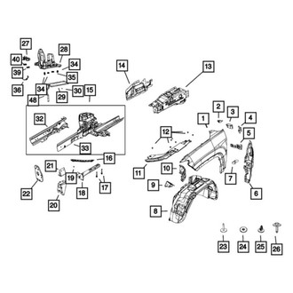 Jeep OE - Front Right Suspension Strut Brace