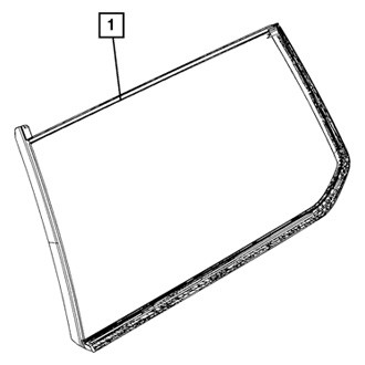 Jeep OE - Rear Right Quarter Glass