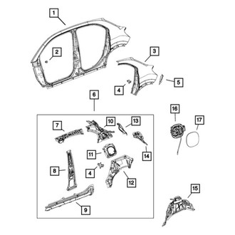 Mopar® - Rear Fuel Filler Door