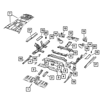 Mopar® - Rear Floor Pan Reinforcement