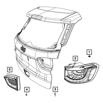 Jeep OE - Left Back Up Light Assembly