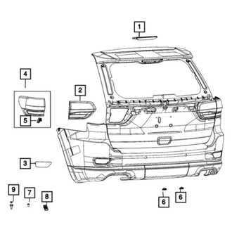 Mopar® - Passenger Side Replacement Tail Light