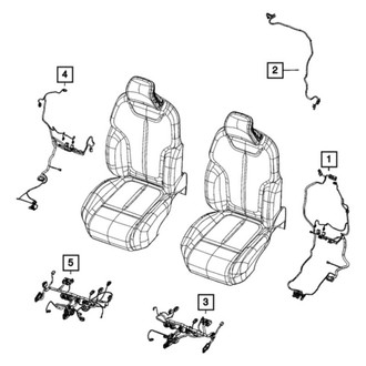 Mopar® - Passenger Side Seat Back Wiring