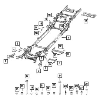 Ram OE - Rear Frame Crossmember