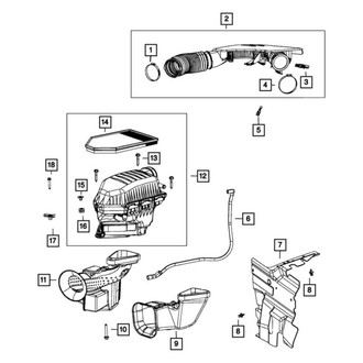 Jeep OE - Air Filter Housing Sleeve