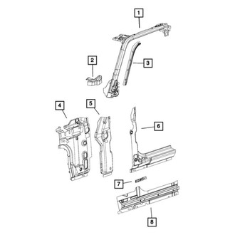 Mopar® - Front Passenger Side Sport Bar