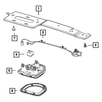 Mopar® - Rear Upper Console Wiring Harness