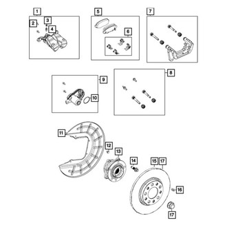 Jeep OE - Rear Parking Brake Actuator