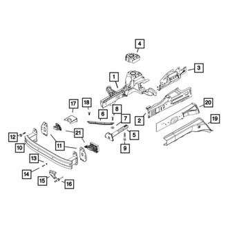 Jeep OE - Front Left Outer Fender Rail